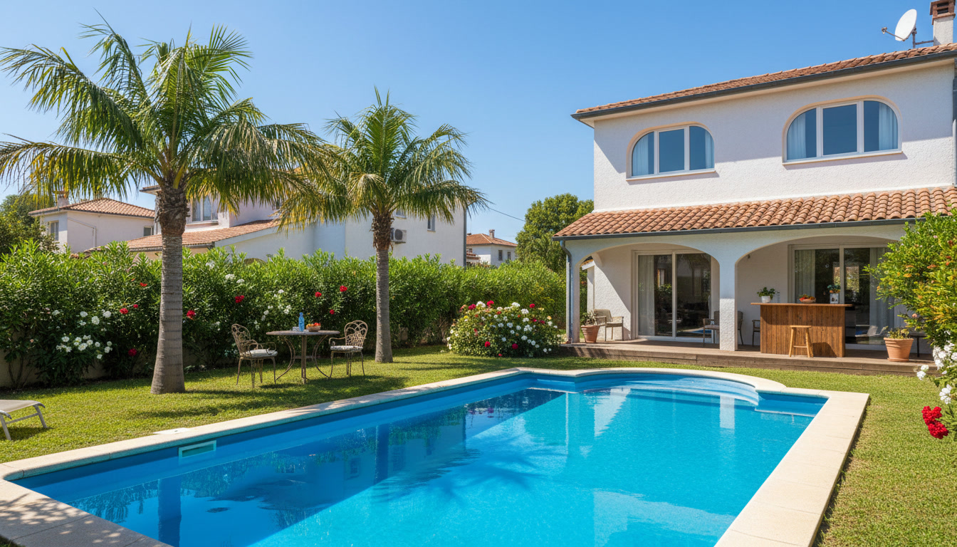 Piscine privée au calme, idéale pour se détendre